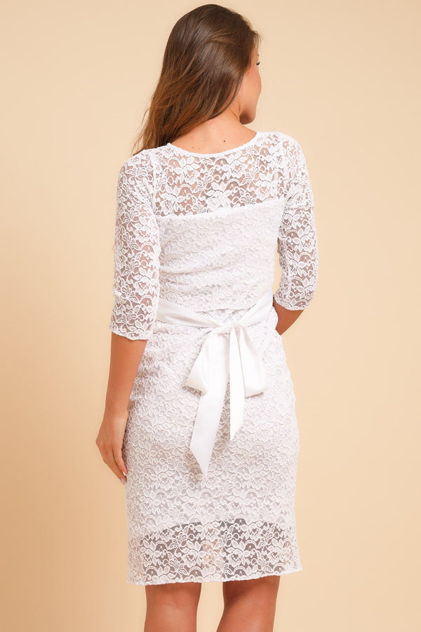 Rochie de mireasă din dantelă pentru gravide și alăptare