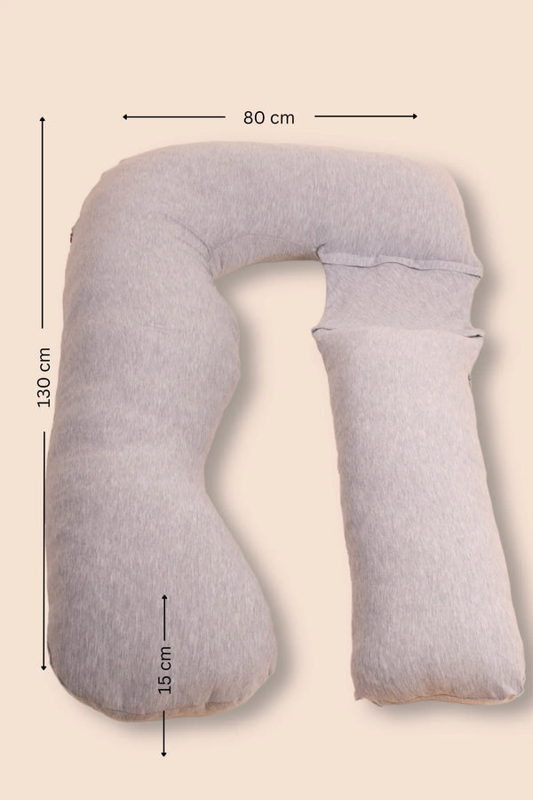 Pernă U 3 în 1 pentru gravide și alăptare – gri