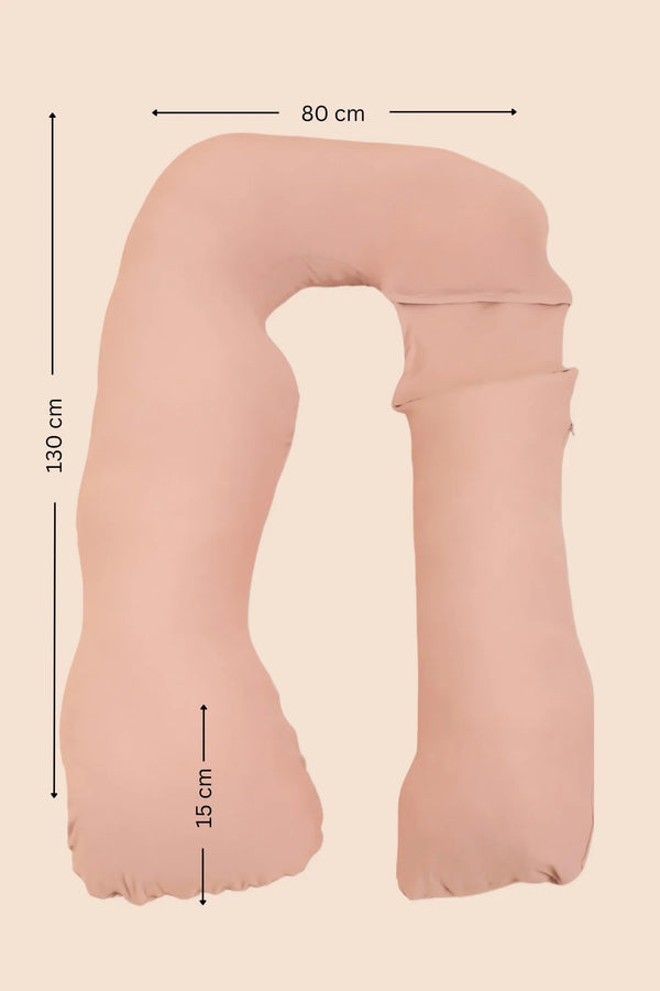 Pernă U 3 în 1 pentru gravide și alăptare - crem