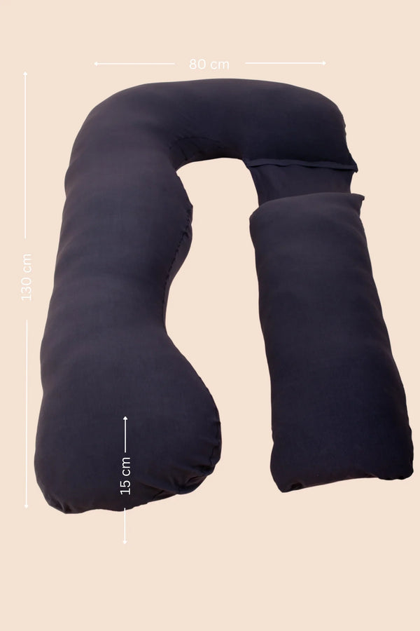 Pernă U 3 în 1 pentru gravide și alăptare – albastru închis