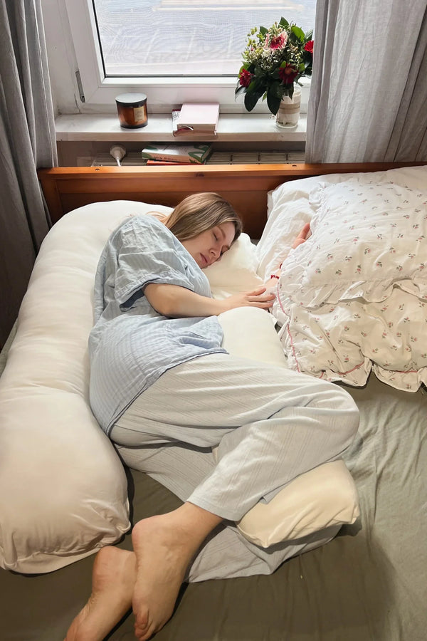 Pernă U 3 în 1 pentru gravide și alăptare – ecru