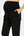 Pantaloni pentru gravide cu pliuri din georgette fin – negri