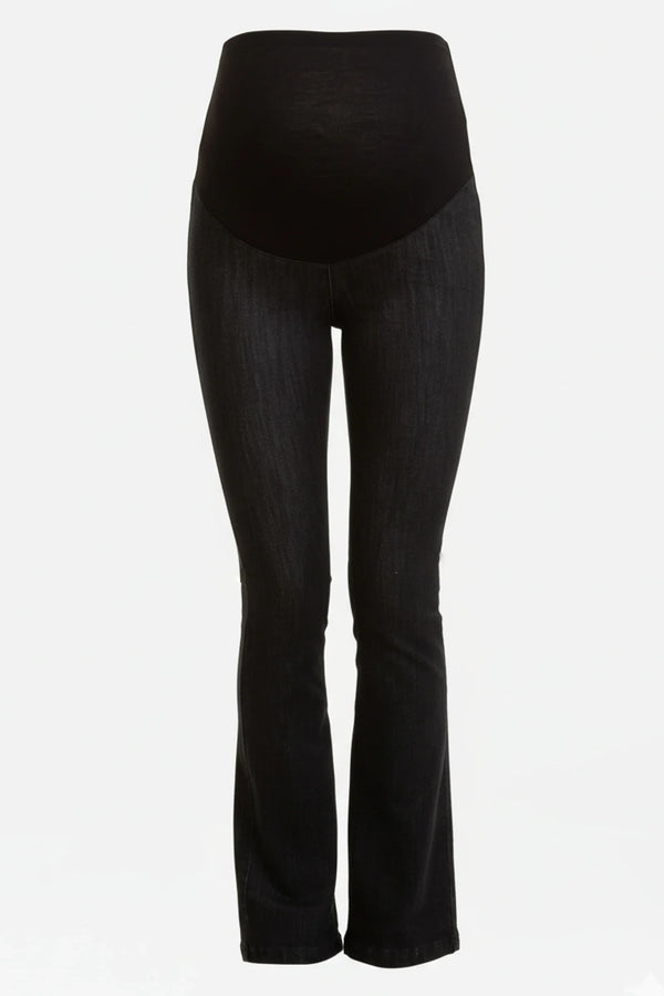 Bootcut blugi pentru gravide în negru