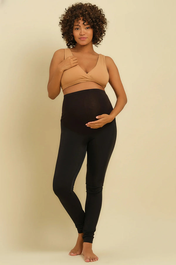 Colanți de culoare neagră pentru gravide