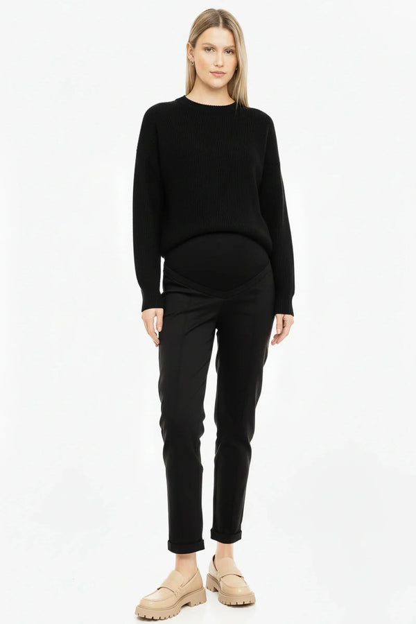 Pantaloni strâmţi din bumbac pentru gravide