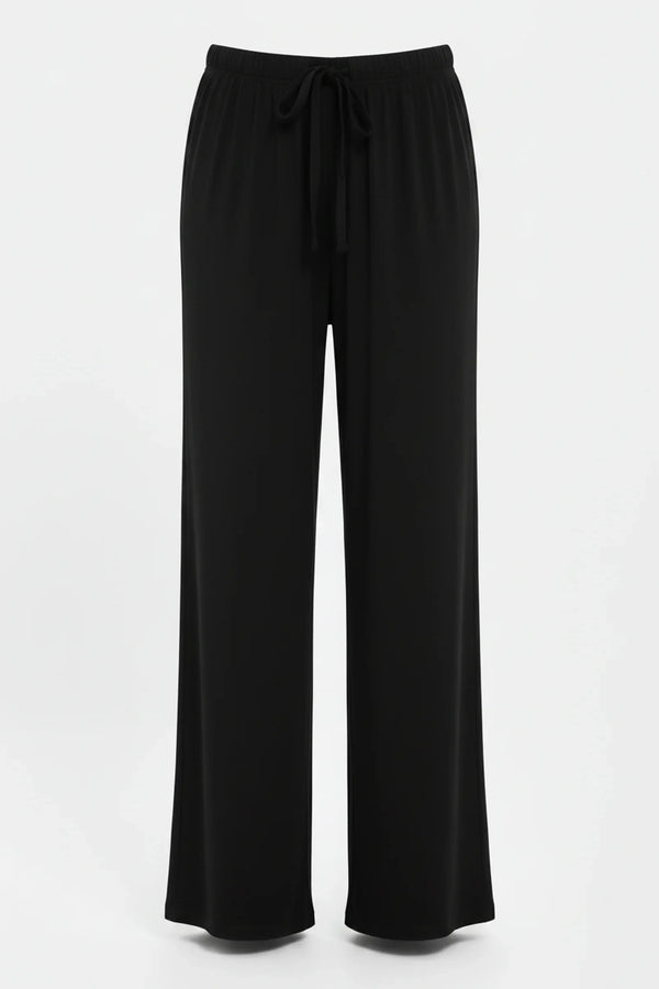 Pantaloni evazați moi din modal pentru gravide – negri
