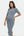 Rochie din bumbac rib pentru gravide și alăptare – albastră