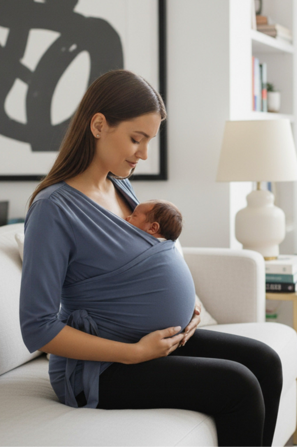 Bluză pentru contact piele pe piele – albastră