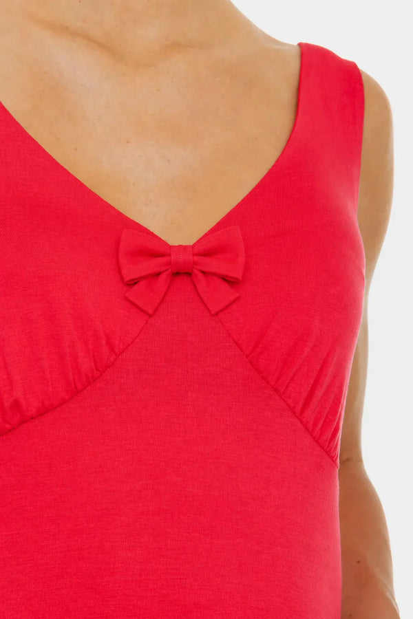 Rochie vaporoasă pentru gravide cu volane și fundă – fucsia