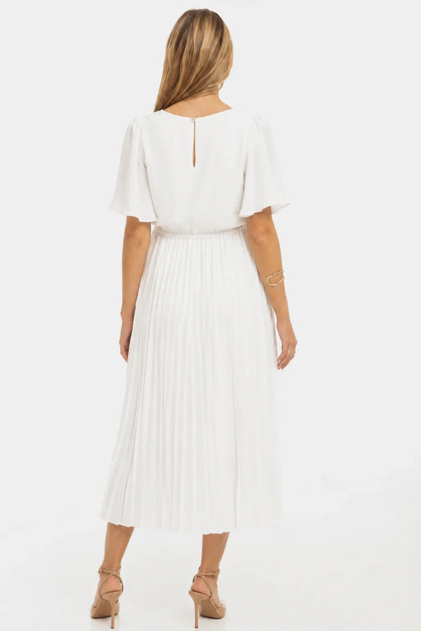 Rochie de mireasă plisată pentru gravide