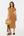 Rochie din bumbac rib pentru gravide și alăptare – caramel