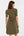 Rochie pentru gravide și alăptare, cu guler și decolteu petrecut – khaki