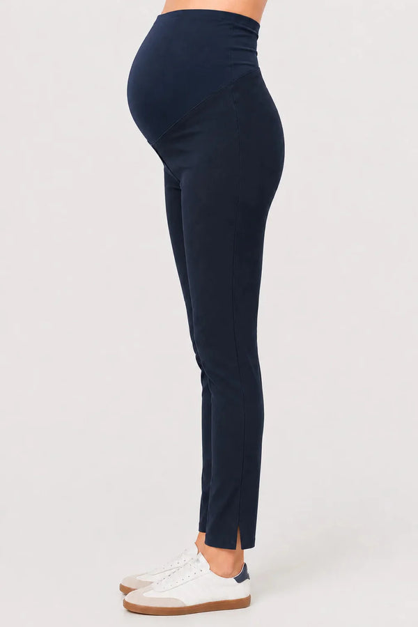 Pantaloni elastici pentru gravide – bleumarin