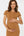 Rochie din bumbac rib pentru gravide și alăptare – caramel