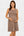 Rochie elegantă pentru gravide cu cordon încrețit – mocha
