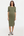 Rochie din bumbac rib pentru gravide și alăptare – verde olive