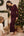 Rochie lungă elegantă cu falduri – bordo