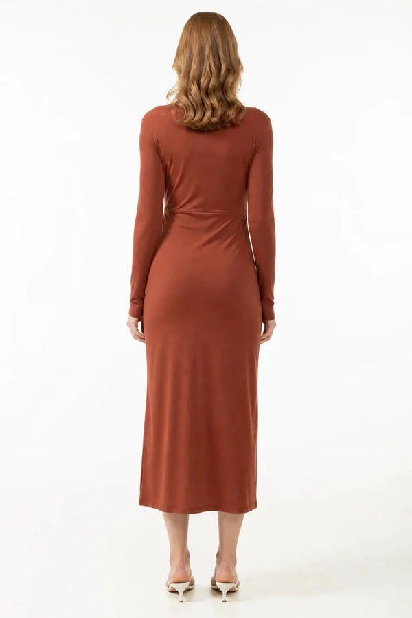 Set rochie și cardigan pentru gravide - portocaliu