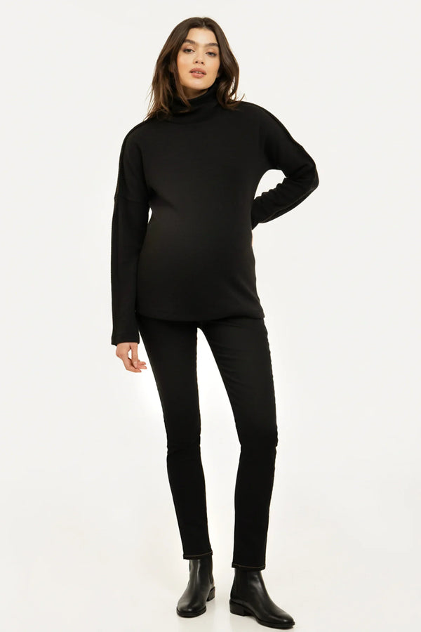 Blugi elastici pentru gravide cu curea detașabilă