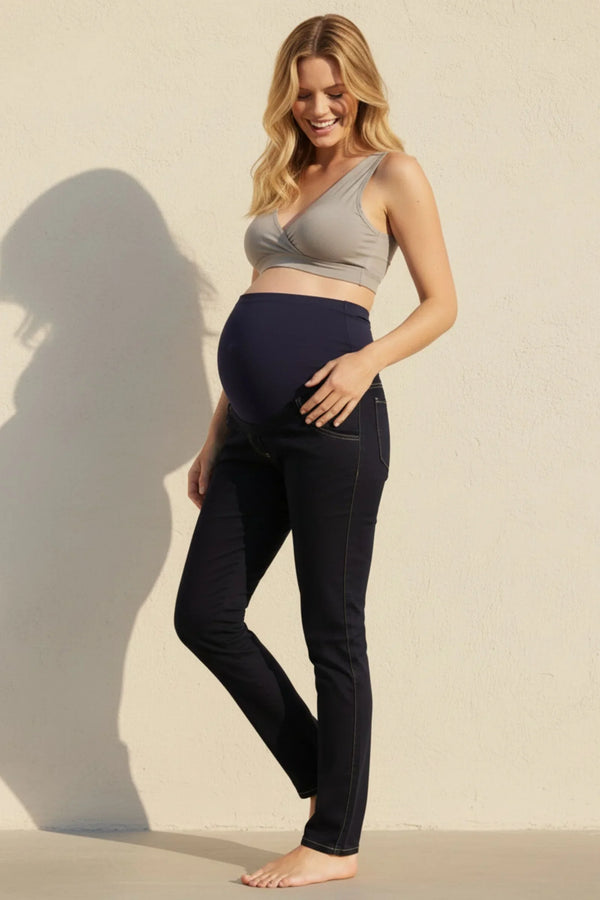Blugi mulați elastici pentru gravide