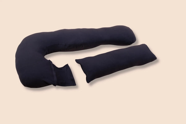 Pernă U 3 în 1 pentru gravide și alăptare – albastru închis