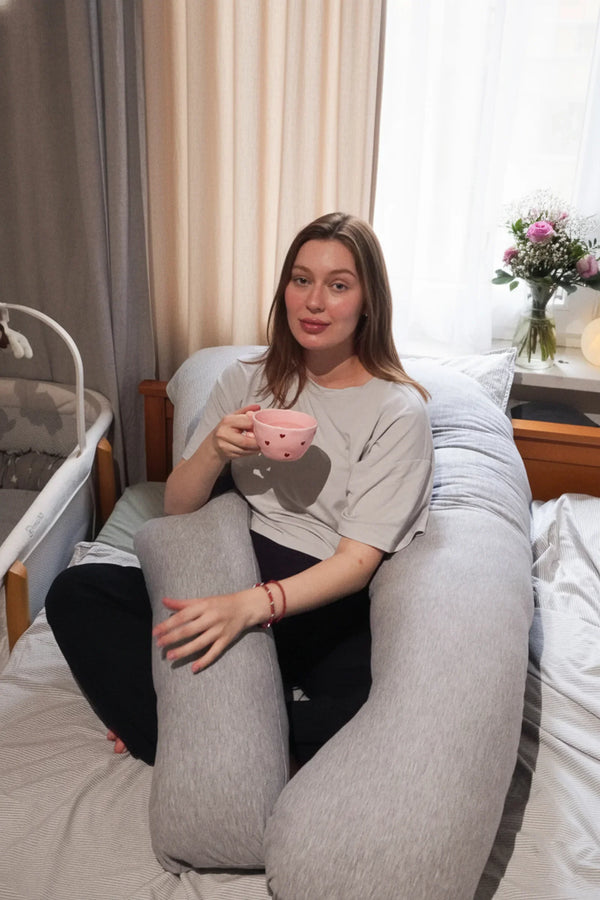 Pernă U 3 în 1 pentru gravide și alăptare – gri