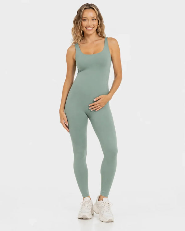 Salopetă modelatoare pentru gravide - verde mentă