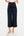 Pantaloni eleganți 7/8 din satin, cu pliuri, pentru gravide – bleumarin