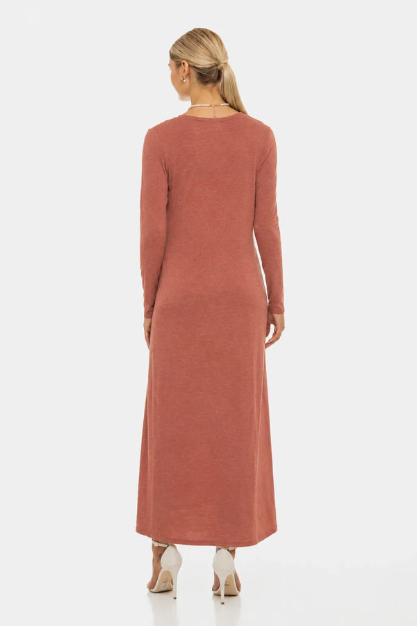 Set rochie și cardigan pentru gravide - portocaliu