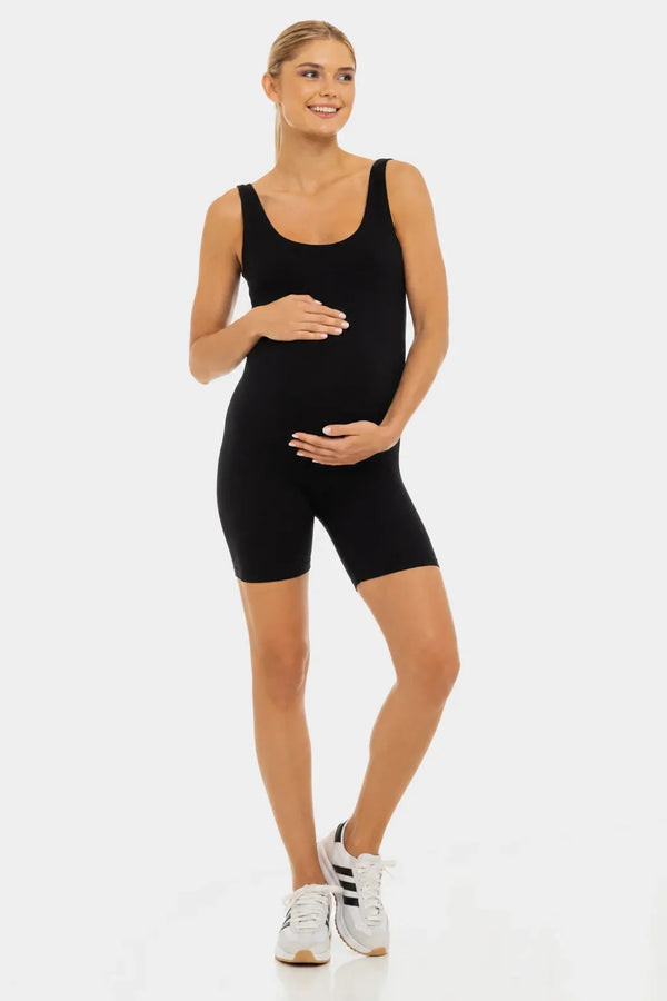 Salopetă scurtă modelatoare pentru gravide | 100% opacă