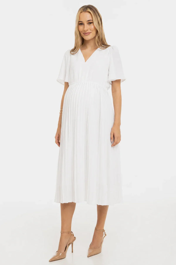 Rochie de mireasă plisată pentru gravide