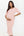 Rochie din bumbac rib pentru gravide și alăptare – roz