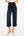 Pantaloni eleganți 7/8 din satin, cu pliuri, pentru gravide – bleumarin