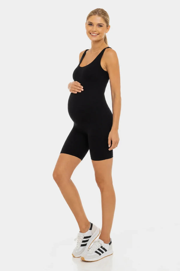Salopetă scurtă modelatoare pentru gravide | 100% opacă