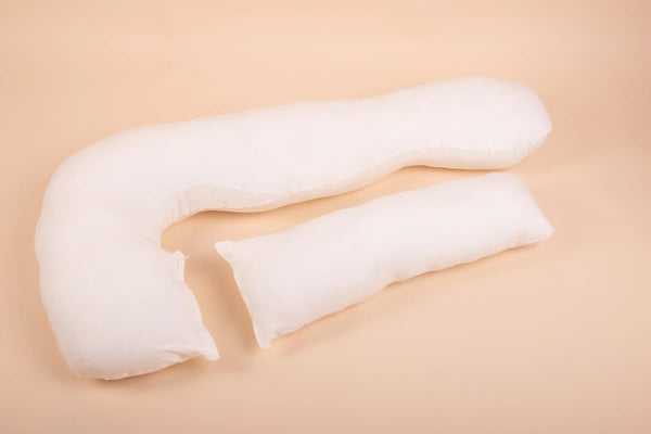 Pernă pentru gravide și alăptare 3 în 1 - bumbac organic - ecru