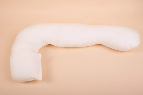 Pernă pentru gravide și alăptare 3 în 1 - bumbac organic - ecru