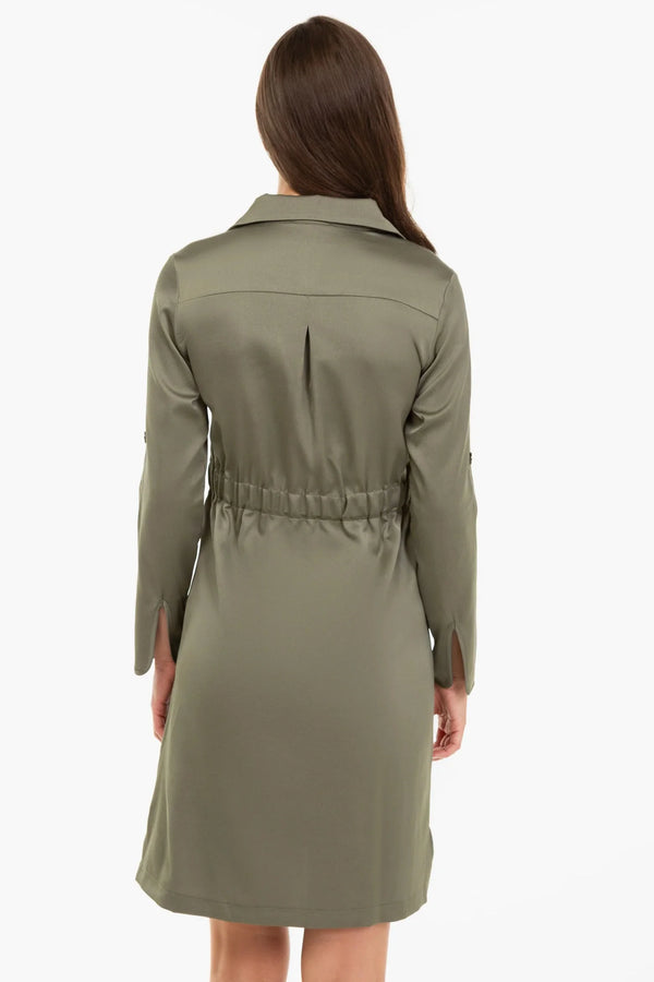 Rochie satinată pentru gravide și alăptare