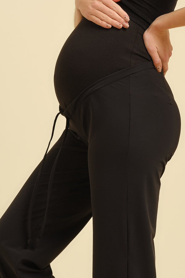 Pantaloni sport-elegant pentru gravide cu bumbac organic
