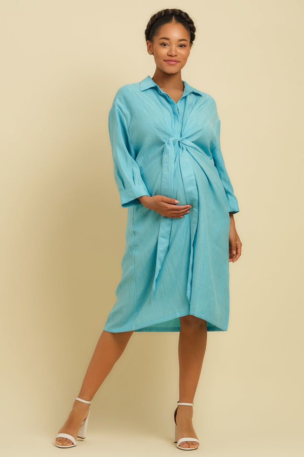 Rochie-cămașă pentru gravide și alăptare