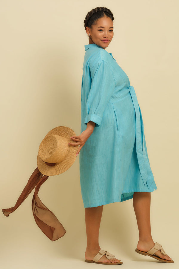 Rochie-cămașă pentru gravide și alăptare