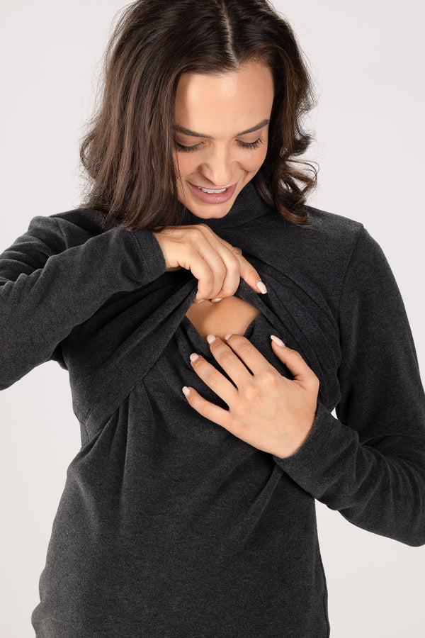 Rochie pentru gravide și alăptare de fleece