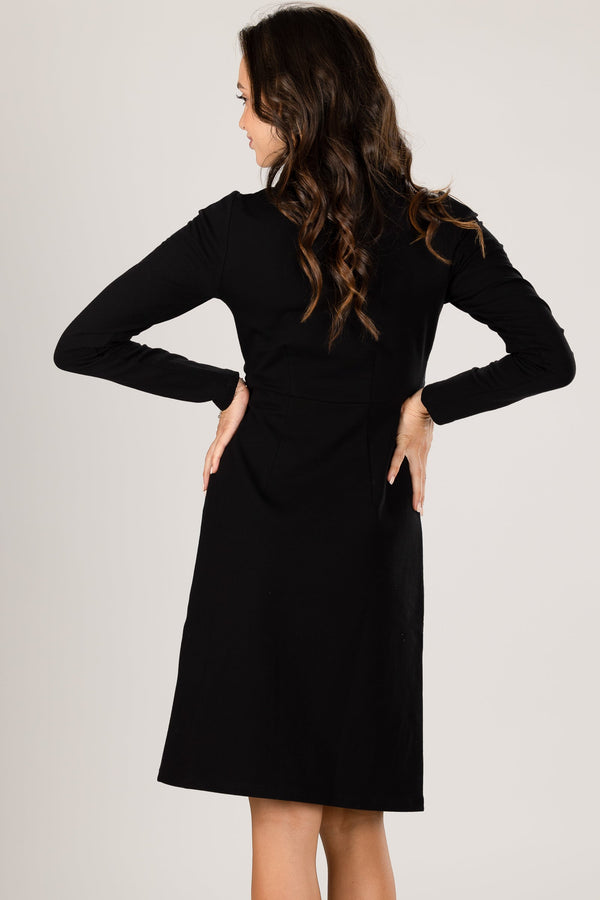 Rochie pentru gravide și alăptare cu guler polo