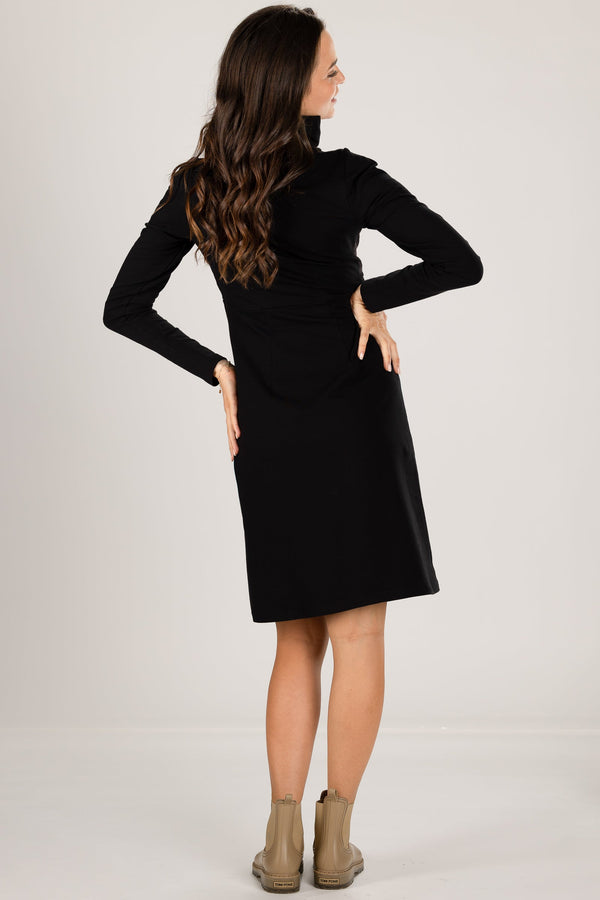 Rochie pentru gravide și alăptare cu guler polo