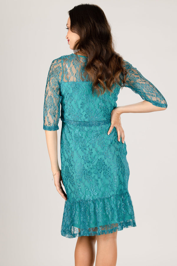 Rochie de ocazie din dantelă pentru gravide și alăptare