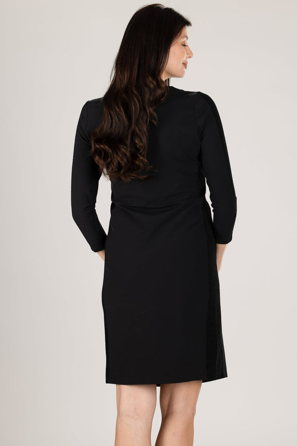 Rochie de ocazie pentru gravide și alăptare cu elemente strălucitoare