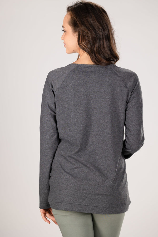 Bluză de bumbac pentru gravide și alăptare