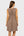 Rochie elegantă pentru gravide cu cordon încrețit – mocha