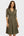 Rochie pentru gravide și alăptare, cu guler și decolteu petrecut – khaki