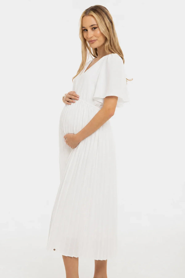 Rochie de mireasă plisată pentru gravide