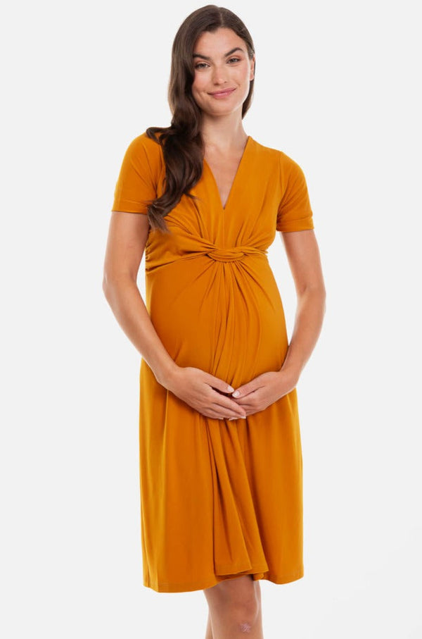 Rochie elegantă cu nod pentru gravide